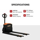 Wassermann Lift Electric Pallet Jack Truck 4400lbs 27 w X 48 l Forks Size