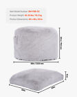 Bean Bag Bed Chair Convertible From Chair To Lounge Or Mattress Grey-queen