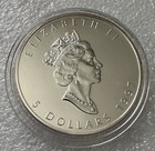   Key Date    Perfect 1997 Maple Leaf 1oz Silver 9999 Fine- Rare Limited Mint   