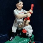 Vintage Baseball Hometown Cast Iron Mechanical Coin Bank 