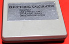 Vintage Unisonic Electronic Calculator W  Vinyl Case Works Made In Hong Kong