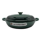 Le Creuset Shallow Casserole Braiser 26cm 2l 2 5 Qt Artichoke Green Cast Iron