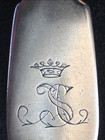 1855 Crown Monogram Rare Spoon  romanov Russian Imperial Silver 84 Antique Russia
