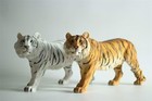1 6 Scale Emulation Resin White Tiger Figure Painted Model Animal Sculpture Gift