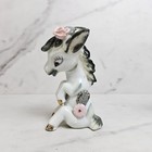 Vintage Ceramic Mid Century Modern Anthropomorphic Donkey Figurines Lot Of 2