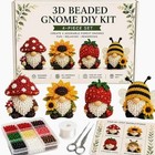 Diy 3d Beaded Gnome Craft Set  Bead Art Kit For Kids  Teens  Adults