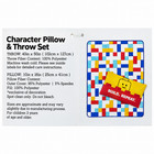 Lego Character Pillow   Throw Blanket Gift Set Build Play Repeat Yellow Red 