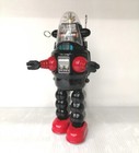 Osaka Tin Toy Robby The Robot Wind-up Rt02 Black  Red W  Box Paper Bag Japan