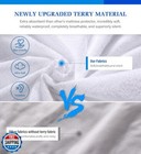Twin Mattress Protector Waterproof Mattress Topper Cover Super Noiseless Soft