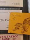 Vintage Tattoo Business Card  Don Nolan  Acme Tattoo    