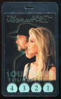 Vintage 2000 Tim Mcgraw Faith Hill Backstage Laminate Pass