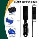 Nicemovic 10 Pcs Barber Clipper Cleaning Brush  Black blue-10pcs  Black blue 