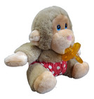 Vintage 1980s Russ Caress Soft Pets Baby Chee Chee Gorilla Monkey - New W  Tags