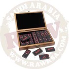 1 X Raw Dominoes Playing Game Wood Set   28 Pcs Set        Raw Dominoes Double Six