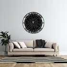 Personalized Libra Zodiac Wheel Metal Sign  Custom Made Astrology Wall Art Decor