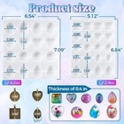 36 Cavity Cabochon Resin Molds     Uv Epoxy Kit With 16 Trays For Jewelry Diy 