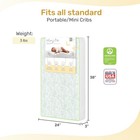 Dream On Me 2-in-1 Breathable Two-sided 3  Portable Crib Mattress   Waterproof C