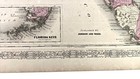 Original Hand Colored 1863 Johnson Map Florida Military Trails Forts Counties