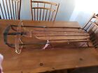 Vintage Genuine Flexible Flyer Snow Sled No  51 Airline Junior Series Wooden
