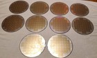 10 Pc Lot Semiconductor Silicon 200mm 8  Wafers With Die Chip Designs Lot Gs