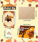 24 Pcs Thanksgiving Cards With Envelopes 4 3 X 6 1 Inch