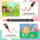 48 Colors Dual Tip Acrylic Paint Pens Markers - Fine   Round Tips Markers For Ro