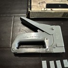 Swingline 101 Vintage Tacker Stapler Industrial Gray - Working - Made In Usa 