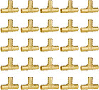  25-pack  1 2 Inch Tee Pex Brass Crimp Fitting  Pex Tubing Fitting No