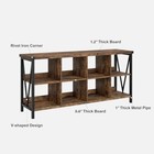 8 Cubes Storage Organizer Bookshelves Cubby Bookcase Industrial Horizontal Shelf