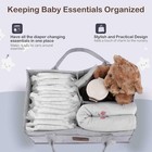 Baby Diaper Caddy - Enlarge Nursery Storage Bin And Car Organizer For Gray 