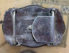 Silverado Silversmiths Silver Overlay Western Belt Buckle Vtg Paisley Engraving