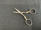 Vintage Silver Tone Embroidery sewing Scissors  Ornate Design  Germany