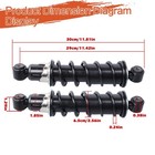 Rear Shocks For Kawasaki Diesel Mule 2510 3010 4010 2000 2013 45014 1435