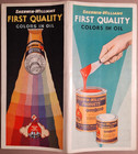 1934 Sherwin Williams Cleveland Colors In Oil Paint Sample Chart Brochure B3-67