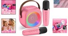 Rechargeable Mini Karaoke Machine With Sound Effects   Party Lights - Kids  Gift