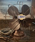 Vintage Robbin   Myers R m Banner Electric Desk Fan 8   B8a6-n  Works Great 