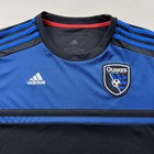 San Jose Earthquakes Jersey Mens Large Black Blue Adidas Mls Soccer Home 2019