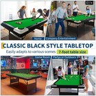 6ft 7ft Folding Pool Table Portable Billiard Game Table Home Gym Game Room