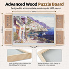 2000 Pieces 2-in-1 Tilting rotating Puzzle Board For Adults wooden Jigsaw Puzzle