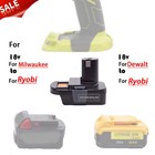 Adapter For Dewalt   For Milwaukee 18-20v Battery Adapter To For Ryobi 18v Tools