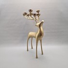 Vtg Pottery Barn Christmas Bronze Reindeer 10 Votive Candle Holder 20 