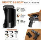Gun Magnetic Mount Holder 55lbs Magnet Holster Concealed In Car Wall Desk