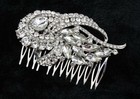 Wedding Crystal Headpiece For Women  Bridal Rhinestone Hair Comb