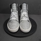 Supra Skytop Muska 001 Shoes Youth Size 5 5 Silver Glitter Skate Sneakers