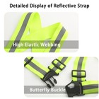 Lightweight Reflective Strap Safety Vest  Adjustable   Elastic  Hi Vis Running