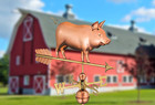 9550p Country Pig Weathervane     Copper