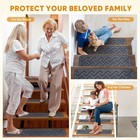 15 Pack 8  x 30  Non Slip Stair Treads For Wooden Steps   Stair Runner Rugs