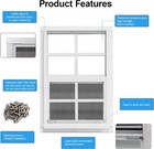 Upgraded Shed Windows 2 Pack  30  X 36  Windows With Tempered Glass And Stainles