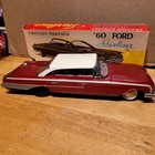 Nice Yonezawa Tin Friction Powered  1960 Ford  Starlinr Hardtop With Box