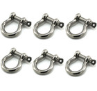 1 4  Stainless Steel D-ring Shackle Heavy Duty Screw Pin Anchor Shackle